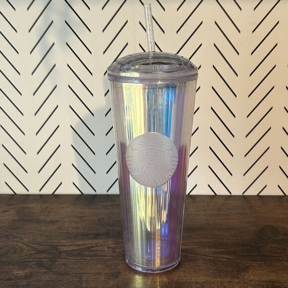 Starbucks Other - Starbucks 2020 Iridescent Diamond Unicorn Venti Tumbler Cold Cup Dome 24oz READ